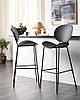 Набір із 2 барних стільців чорний SHONTO, фото 2