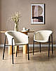 Набір з 2 обідніх стільців букле Off-White AMES, фото 2
