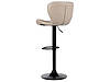 Набір з 2 поворотних барних стільців зі штучної шкіри світло-бежевого кольору VALETTA II, фото 5