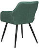 Комплект із 2 оксамитових стільців Зелений CASMALIA, фото 5