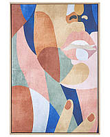 Абстрактная картина на холсте в рамке 63 x 93 см Многоцветный BITETTO