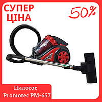 Пылесос Promotec Pm-657 3800W 5 л циклонный, контейнерный без мешка, с системой 4 ступенчатой фильтрации