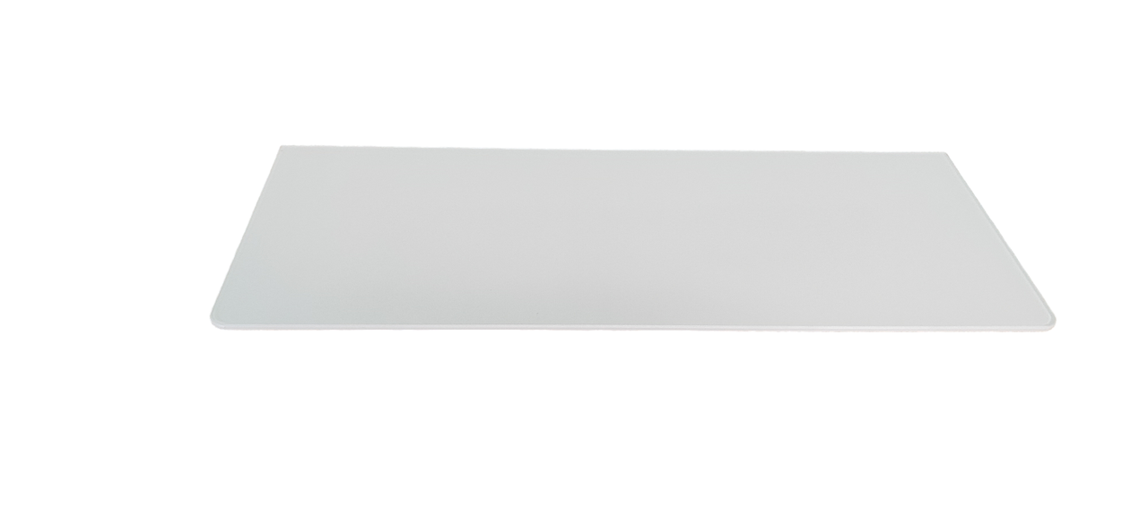 Полиця скляна пряма біла 6 мм 40 х 15 см