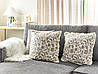 Набір з 2 бавовняних подушок із квітковим мотивом 45 x 45 см Білий та Сірий LIVISTONA, фото 2