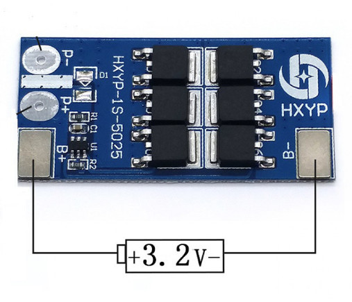 BMS контролер 1S LiFePo4 18650 3,2 V 24A заряду/розряду 1S LiFePo4 18650 3,2 V 24A