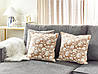 Набір з 2 бавовняних подушок з квітковим мотивом, 45 x 45 см, бежевий і білий., фото 2