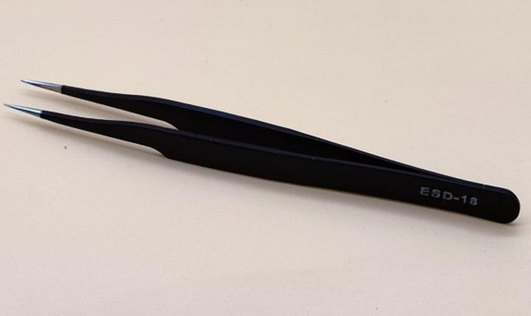 Ультратонкий пінцет зі сталі ESD-18