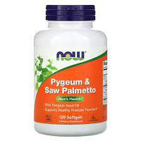 Pygeum & Saw Palmetto NOW, 120 софтгель