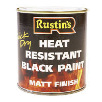 Термостійка чорна фарба Heat Resistant Paint 220 °C 500 мл