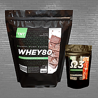 Старт комплект WHEY PROTEIN 80 (Протеин) ТНТ Польша 2 кг + Омега 3 в Подарок