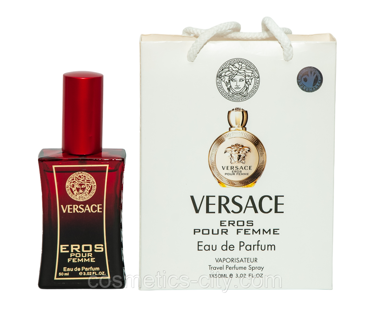 Тестер жіночий Versace Eros Pour Femme, 50 мл, сумка., фото 1