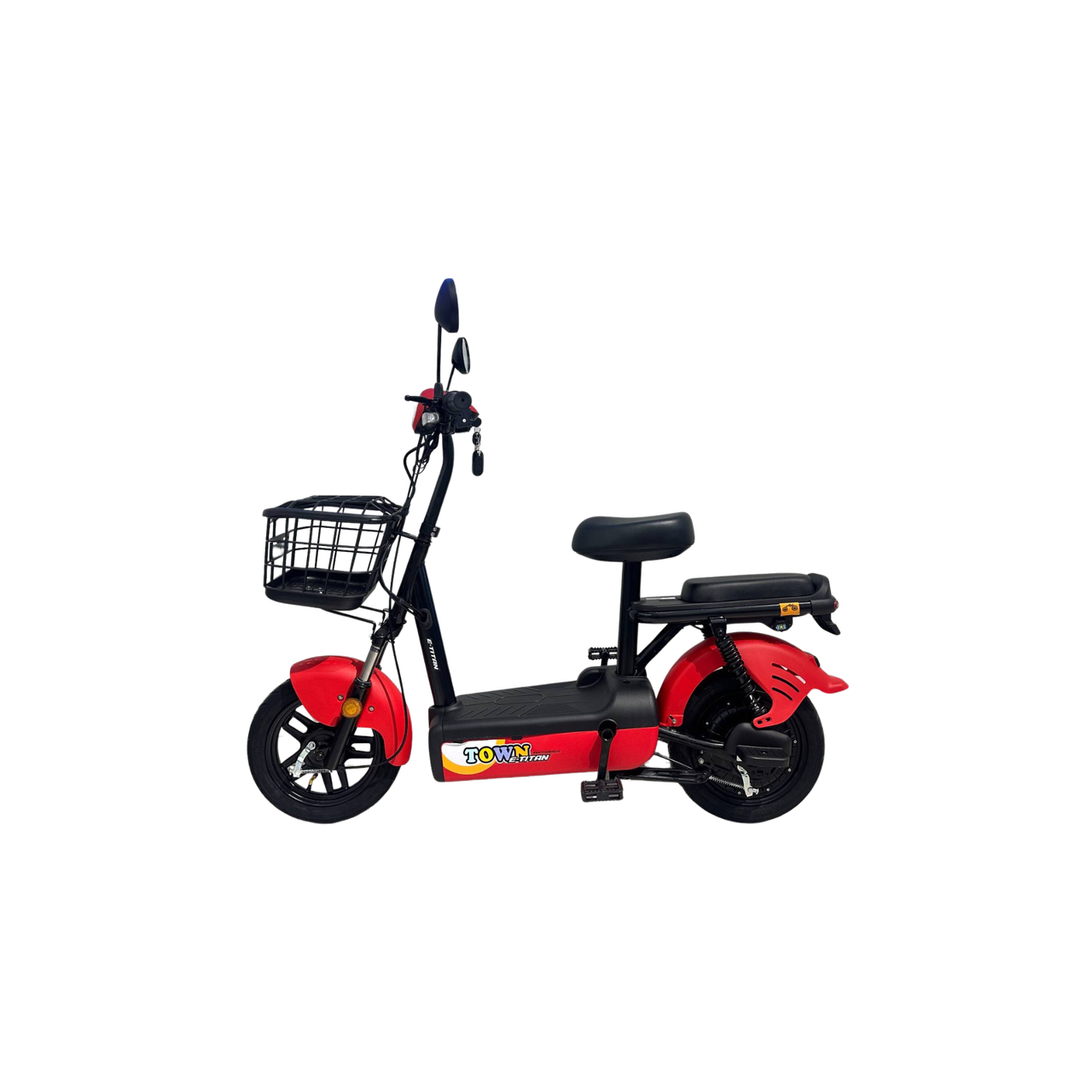 Електровелосипед E-TITAN TOWN 14" КРАСНИЙ
