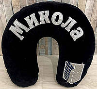 Подголовник подушка рогалик автомобильный с логотипом