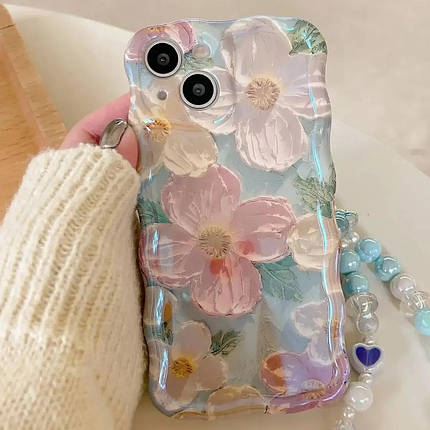 Чохол панель для Apple iPhone 11 Alitek Квіти White/Pink, фото 1