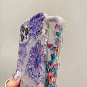 Чохол панель для Apple iPhone 12 Alitek Квіти Violet, фото 4