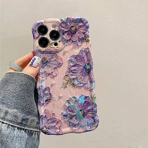 Чохол панель для Apple iPhone 12 Alitek Квіти Violet, фото 3