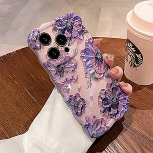 Чохол панель для Apple iPhone 12 Alitek Квіти Violet, фото 1