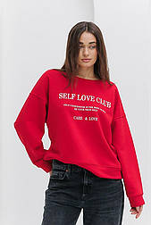 Жіночий світшот оверсайз із написом