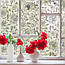 Декоративна плівка, що матує, на вікно Сірі Троянди ПВХ наклейка під піскоструй 1 пог.м захист скла дзеркала, фото 4