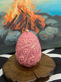 Свічка "Яйце" фігурна рожева
