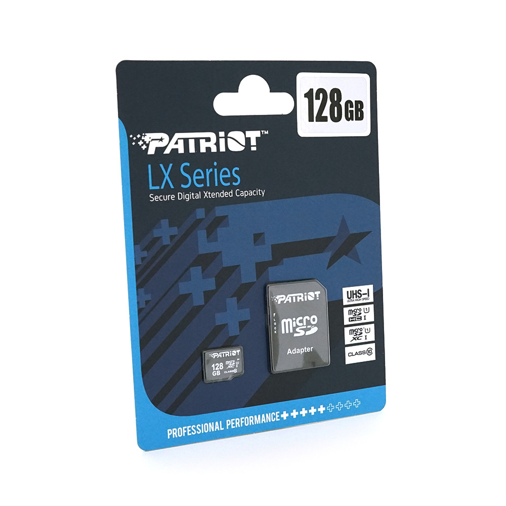 TU TU Карта памяти Patriot LX microSDHC Class 10 UHS-I, 128GB