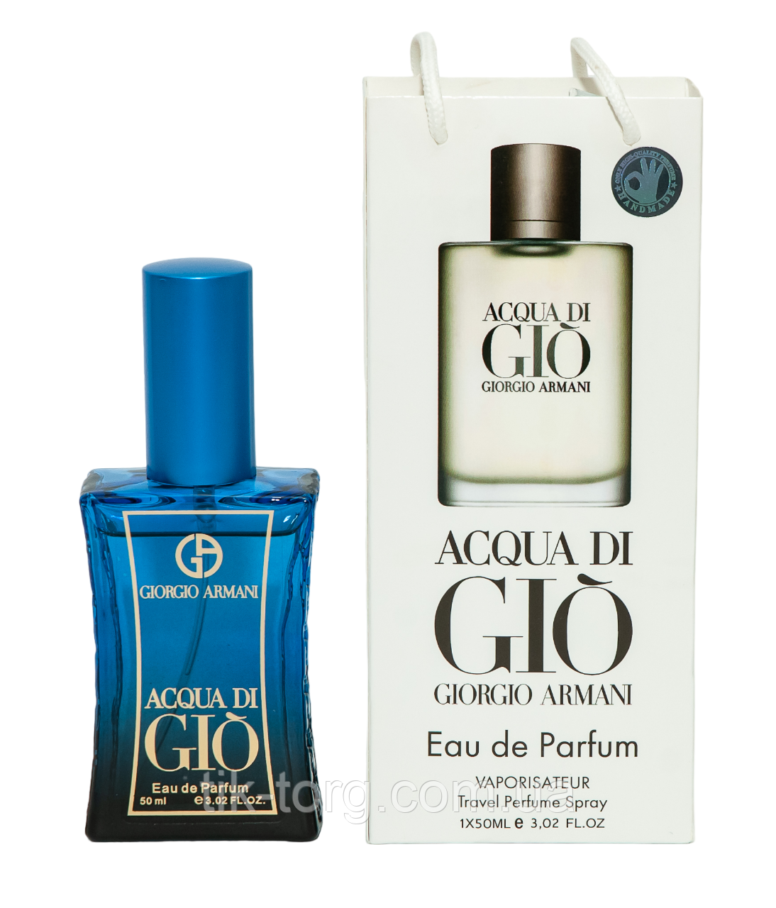 Тестер мужской Giorgio Armani Acqua Di Gio Men, 50 мл, сумка. - фото 1 - id-p2137545832