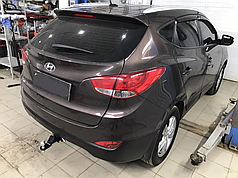 Фаркоп Hyundai IX35 2010-2015 (Хендай IX35) Американська вставка під квадрат