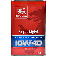 Моторное масло WOLVER Super Light 10w40 SM/CF 4л