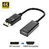 Адаптер перехідник Display Port — HDMI (M/F) для передавання відеосигналу 4K/2К/Full HD, фото 9