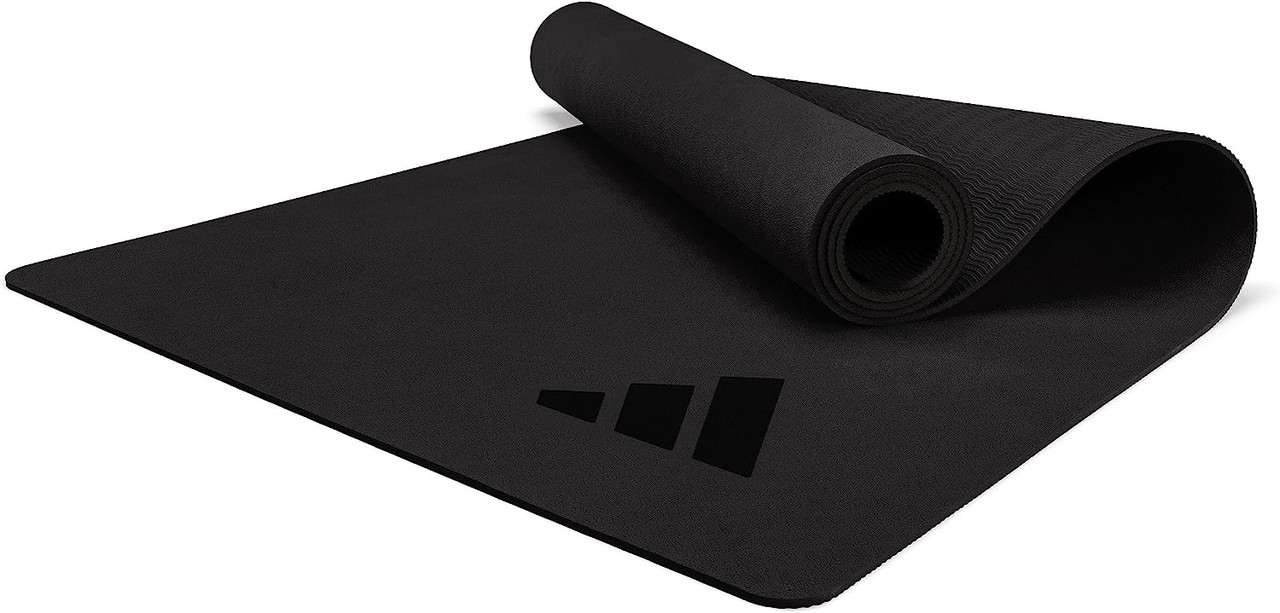 Килимок для йоги Adidas Premium Yoga Mat чорний Уні 176 х 61 х 0,5 см, фото 1