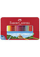 Набор карандашей 60 цв. FABER CASTELL Classic металлическая коробка (115894)