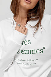 Жіночий світшот оверсайз із написом