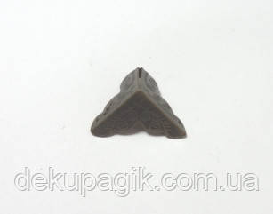 Куточок декоративний-23, бронза, 2,5х2,5см