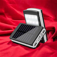 УМБ Power Bank Solar 90000 mAh мобільне зарядне з сонячною панеллю та лампою, Power Bank DR-773 Charger Батарея (Повербанки,