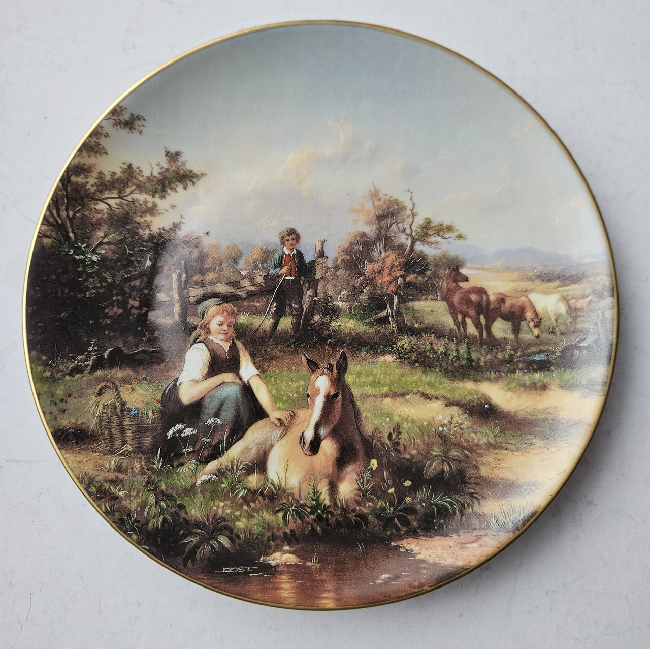 Колекційна, Порцелянова тарілка Миттєвість щастя, фото 1