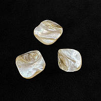 Бусина натуральный камень Перламутр Квадрат 17х5мм+- (цена за 1 шт)