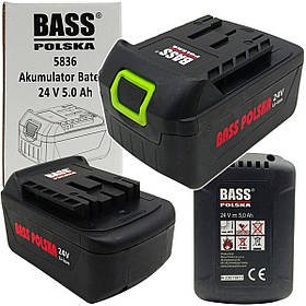 Акумулятор 5,0 Ач для інструментів на 24 В Bass Polska 5836
