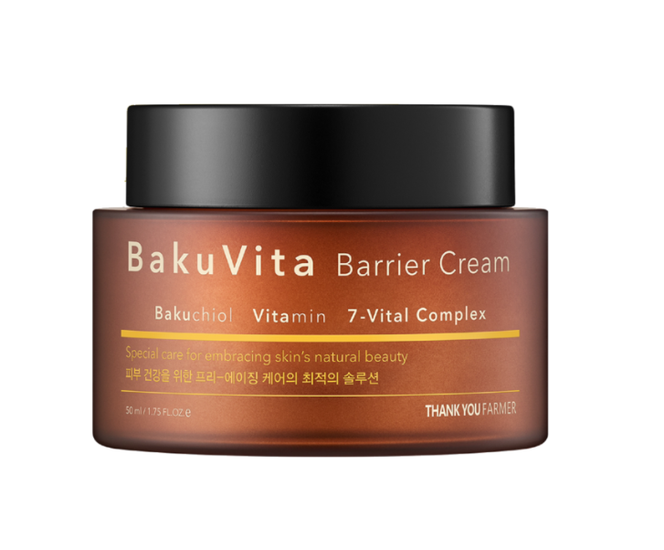 Зволожувальний крем з бакучіолом THANK YOU FARMER BakuVita Barrier Cream 50 мл