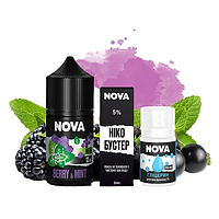 Самозаміс рідини Nova 30 ml для pod под систем, сольова жижа, заправка для електронки, солевая жидкость