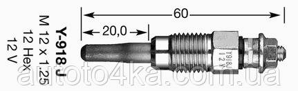 Свічка накала NGK 6285 (Y-918J)