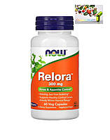 Релора, Контроль стресу та апетиту, NOW Foods, Relora, 300 мг, 60 рослинних капсул