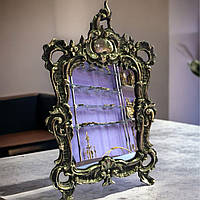 Зеркало настольное "Рококо" из бронзы