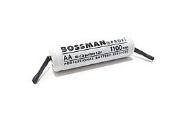 Акумулятор технічний BOSSMAN PROFI Ni-CD AA/HR6 1,2V 1100 mAh з пелюстками під паяння