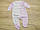 ГУРТОМ від 3 шт Котоновий бавовняний трикотажний натільний чоловічок на кнопках для новонароджених з куліра 7103 РЗВ, фото 2