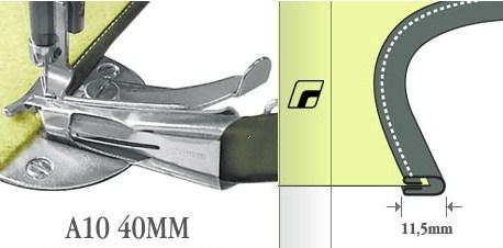 Окантувач A10/S60 40mm 1 9/16" Wayken у 4 складання