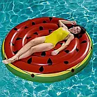 Надувний плотик для плавання та відпочинку на воді круглий Кавун Bestway 43140 Стильний надувний плотик, фото 2