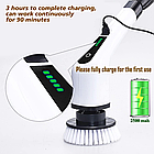 Бездротова багатофункціональна електрична щітка для збирання Еlectric Cleaning Brush 9-in-1 cleaner XL-774, фото 8