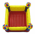 Розвиваючий дитячий надувний ігровий центр-батут 175x175x135 см у вигляді Замку Intex 48259, фото 6