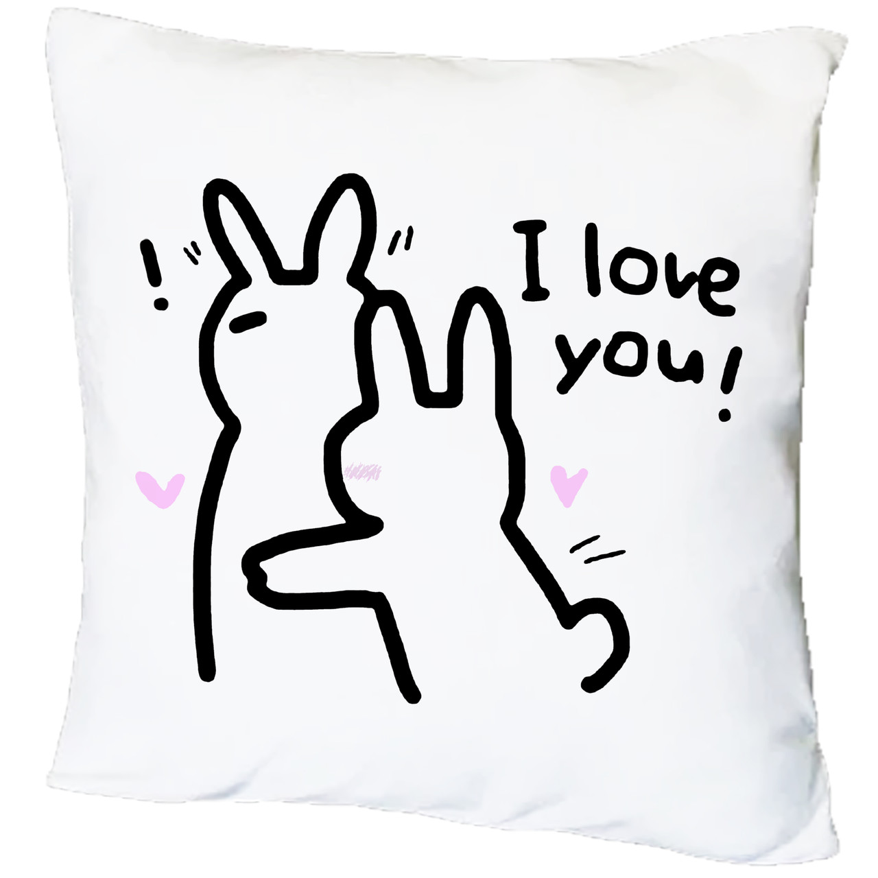 Подушка з принтом "I love you" (18818), фото 1