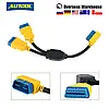 Розгалужувач - подовжувач AUTOOL 35CM OBD2 на OBD2 адаптер 1 на 2 обд2 (35см), фото 4